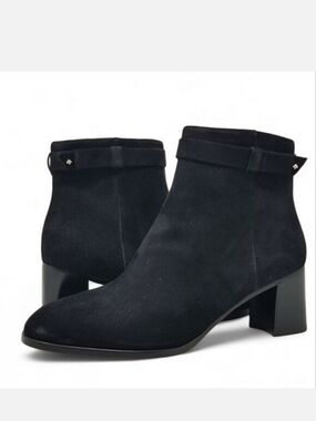 Kate Spade Black Madelaine Leather Boots